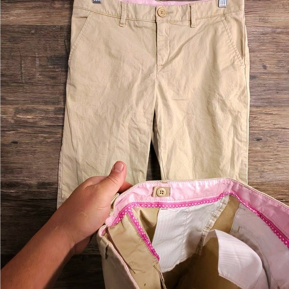 Set of 2 GAP Kids Girls Bermuda Uniform Tan Shorts - Picture 2 of 9